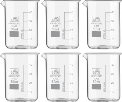 Bello 50 ml Measuring Beaker(Pack of 6)