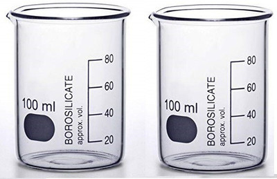 Rawal 100 ml Flat Beaker(Pack of 2)
