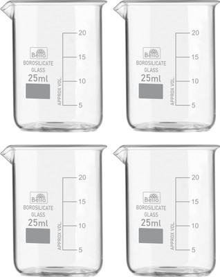 Bello 25 ml Measuring Beaker(Pack of 4)