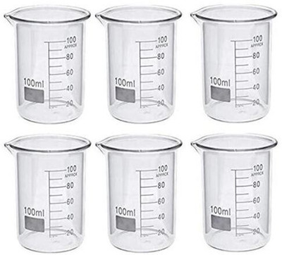 Spylx 100 ml Measuring Beaker(Pack of 6)