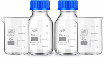 Bello 400 ml Flat Beaker(Pack of 4)