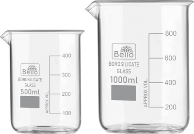 Bello 1000 ml Measuring Beaker(Pack of 2)