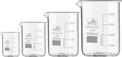 Bello 100 ml Measuring Beaker(Pack of 4)
