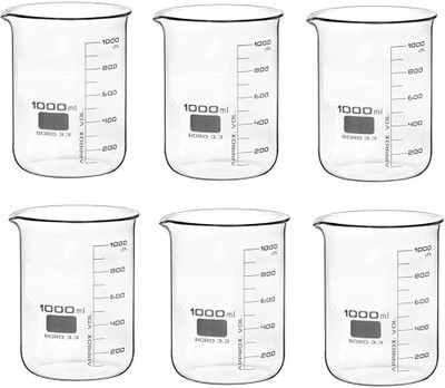 RAWAL'S 1000 ml Low Form Beaker(Pack of 6)