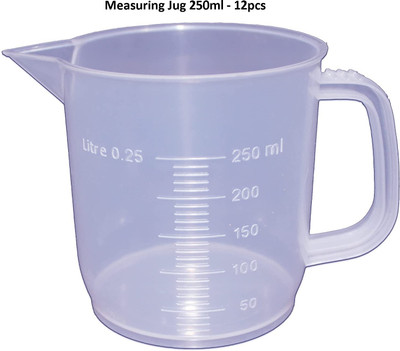 Salco 250 ml Measuring Beaker(Pack of 12)
