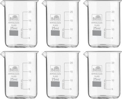Bello 25 ml Measuring Beaker(Pack of 6)