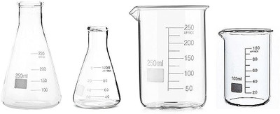 Z GLASS 250 ml Measuring Beaker(Pack of 4)