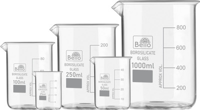 Bello 1000 ml Measuring Beaker(Pack of 5)