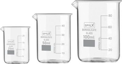 Spylx 100 ml Measuring Beaker(Pack of 3)