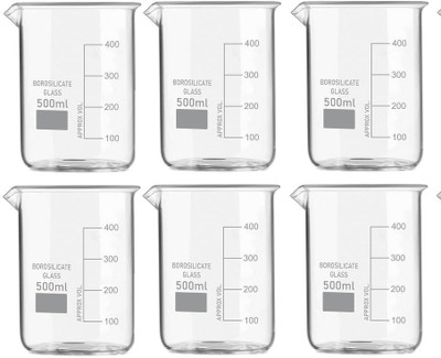 Rawal 500 ml Measuring Beaker(Pack of 6)