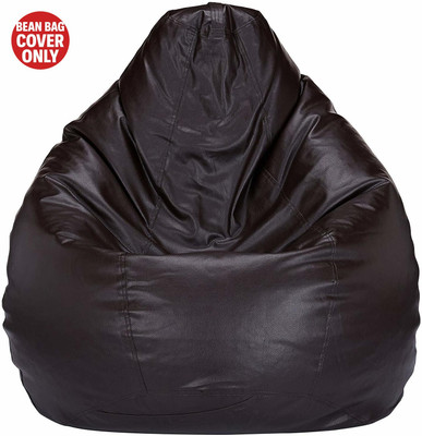 AVVANTO XXL Tear Drop Bean Bag Cover  (Without Beans)(Brown)