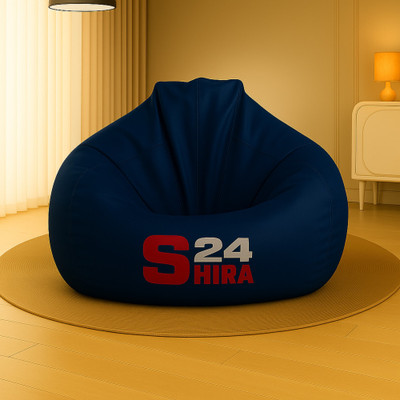SHIRA 24 XXL Tear Drop Bean Bag Cover  (Without Beans)(Blue)