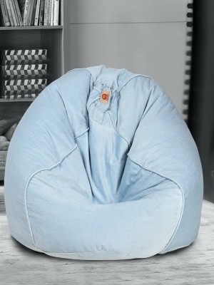 REME XXL Tear Drop Bean Bag Cover  (Without Beans)(Blue)