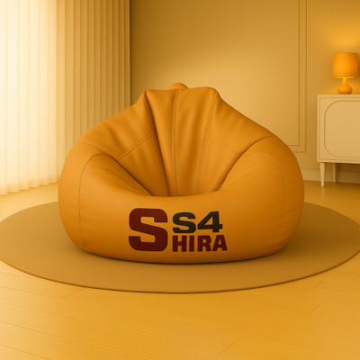 SHIRA 24 XXL Tear Drop Bean Bag Cover  (Without Beans)(Tan)