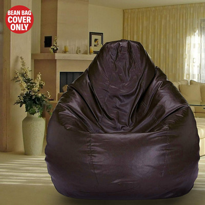 SHIRA 24 XXL Tear Drop Bean Bag Cover  (Without Beans)(Brown)