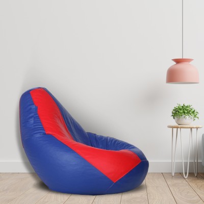 SHIRA 24 XXL Tear Drop Bean Bag Cover  (Without Beans)(Blue, Red)