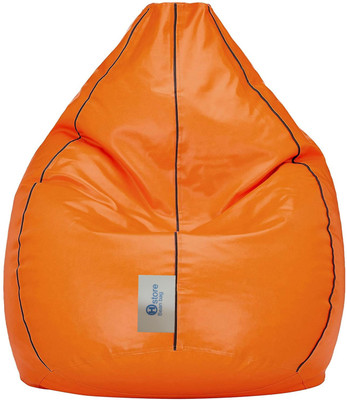 OHSTORE XXL Tear Drop Bean Bag Cover  (Without Beans)(Orange)