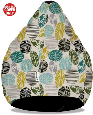 Flipkart SmartBuy XXL Tear Drop Bean Bag Cover  (Without Beans)(Multicolor)