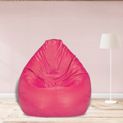 SHIRA 24 XXXL Tear Drop Bean Bag Cover  (Without Beans)(Pink)