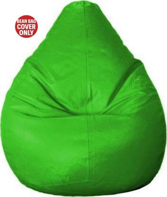 AVVANTO XXL Tear Drop Bean Bag Cover  (Without Beans)(Green)