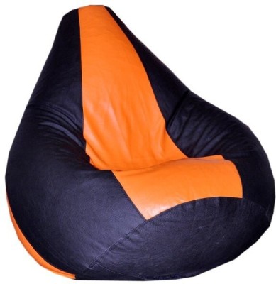 InkCraft XL Tear Drop Bean Bag Cover  (Without Beans)(Multicolor)