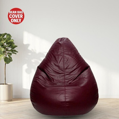 Coaster Shine XXL Tear Drop Bean Bag Cover  (Without Beans)(Maroon)