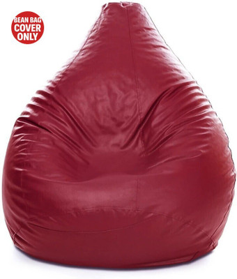 STARVISION XXL Tear Drop Bean Bag Cover  (Without Beans)(Maroon)