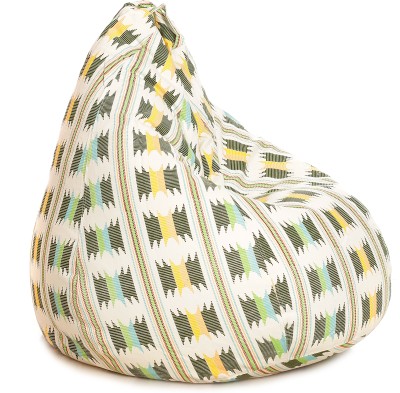 TXOR XL Tear Drop Bean Bag Cover  (Without Beans)(Green, Blue)