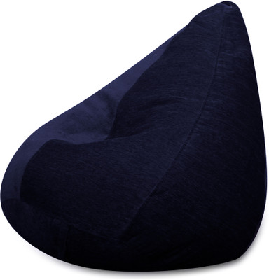 Trendbuzz XL Tear Drop Bean Bag Cover  (Without Beans)(Blue)