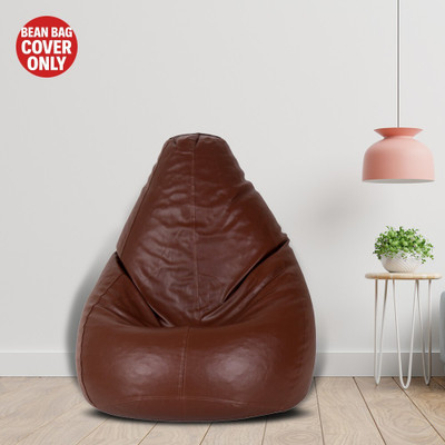 SHIRA 24 XXL Tear Drop Bean Bag Cover  (Without Beans)(Tan)