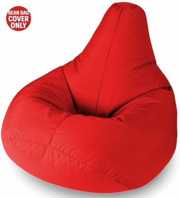 InkCraft XXL Chair Bean Bag Cover  (Without Beans)(Red)