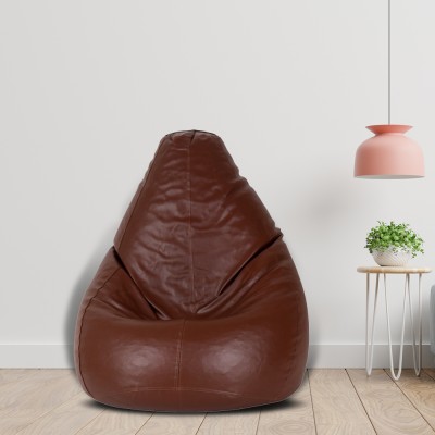 SHIRA 24 XXL Tear Drop Bean Bag Cover  (Without Beans)(Tan)