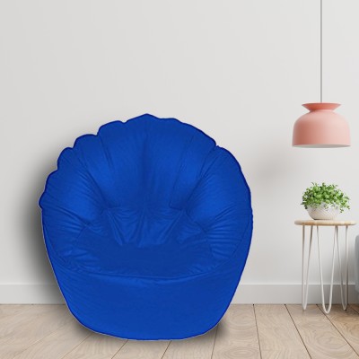 SHIRA 24 Jumbo Chair Bean Bag Cover  (Without Beans)(Blue)