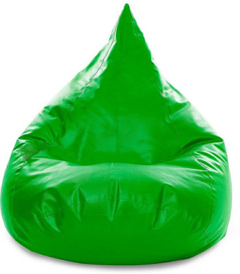 STARVISION XXL Tear Drop Bean Bag Cover  (Without Beans)(Green)