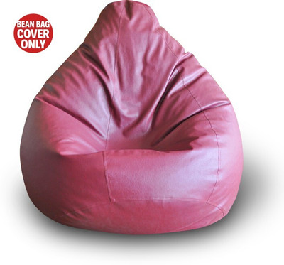 Home Story XXL Tear Drop Bean Bag Cover  (Without Beans)(Maroon)