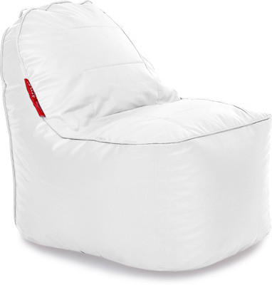 STYLE HOMEZ XXL Video Rocker Elegant Lounger Bean Bag  With Bean Filling(White)