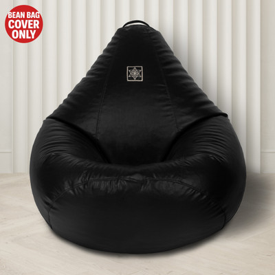 vPLANET XXL Tear Drop Bean Bag Cover  (Without Beans)(Black)