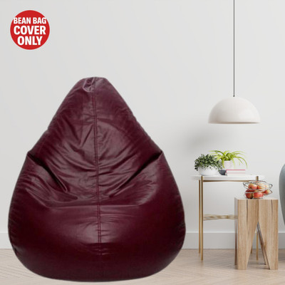 LAXIKON XXL Tear Drop Bean Bag Cover  (Without Beans)(Maroon)