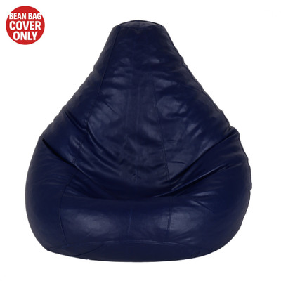 AVVANTO XXL Tear Drop Bean Bag Cover  (Without Beans)(Blue)