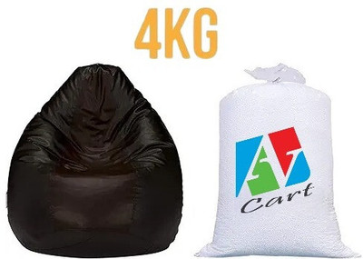 AV CART Long Lasting Refill 4 KG Virgin Bean Bag Beans Bean Bag Filler(Pure)