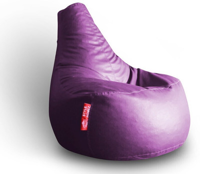 STYLE HOMEZ XXL Gamer Teardrop Bean Bag  With Bean Filling(Purple)