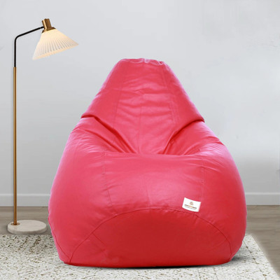 STAR XXL Filled with Beans Teardrop Bean Bag  With Bean Filling(Black)