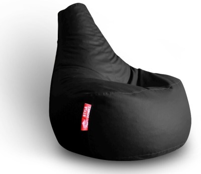 STYLE HOMEZ XXL Gamer Teardrop Bean Bag  With Bean Filling(Black)