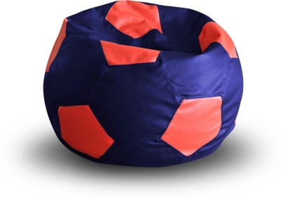 TXOR XXL Tear Drop Bean Bag Cover  (Without Beans)(Blue, Red)