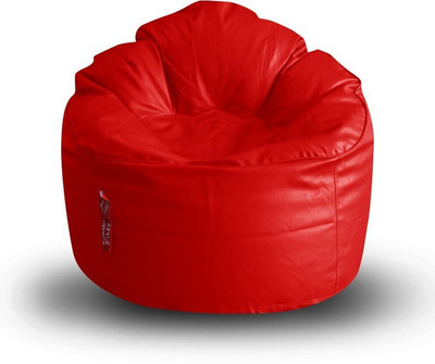 STYLE HOMEZ XXL Modern Mooda Rocker Bean Bag Sofa  With Bean Filling(Red)