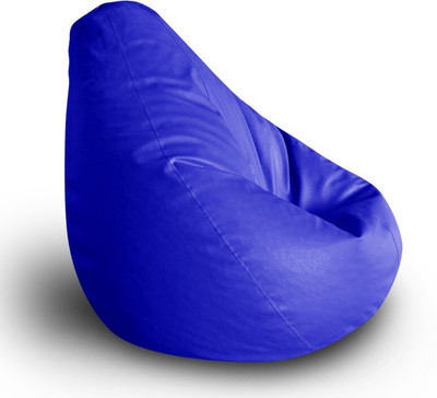 STYLE HOMEZ XXL Classic Royal Teardrop Bean Bag  With Bean Filling(Blue)