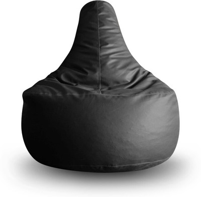 STYLE HOMEZ XXL Gamer Teardrop Bean Bag  With Bean Filling(Grey)