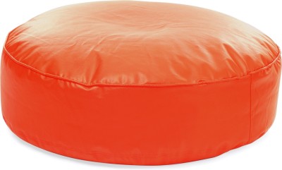 STYLE HOMEZ XXL SHFCROXXLORGFL Bean Bag Footstool  With Bean Filling(Orange)