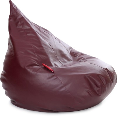 TXOR XXL HumBug Lounger Bean Bag  With Bean Filling(Maroon)