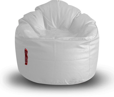 STYLE HOMEZ XXL Modern Mooda Rocker Bean Bag Sofa  With Bean Filling(White)